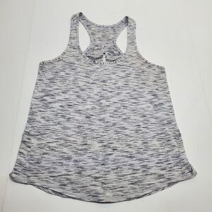 Lululemon Tank Top Racer Back Slit Back Gray Heathered Lightweight Womens Size 6